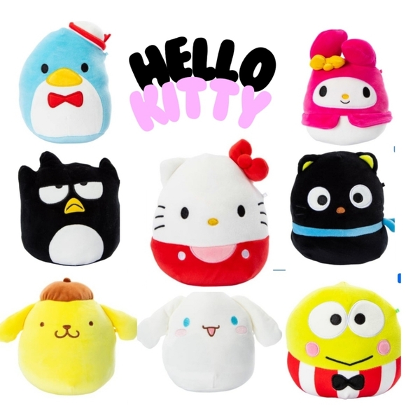 HELLO KITTY 🐱 And Friends Sanrio X Squishmallow NWT SET OF 8